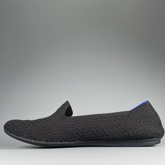 Rothy’s The Flat Women's Size 8.5 Black Knit Slip On Round Toe Casual Loafer GUC - Picture 6 of 8